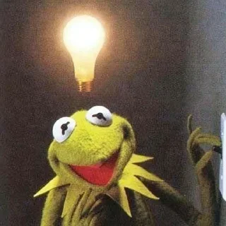 Стикер kermit the frog meme - 6