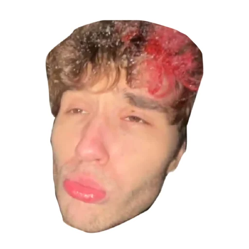 human face cheek forehead