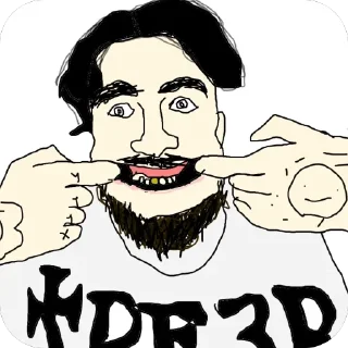 Стикер Крабовая колбаска с рыгней🤗 - 10