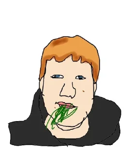 Стикер Крабовая колбаска с рыгней🤗 - 8