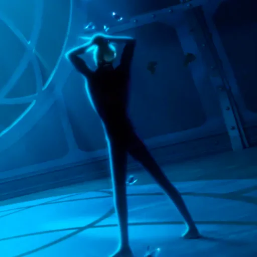 dance blue underwater