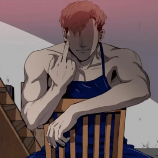 cartoon human face anime