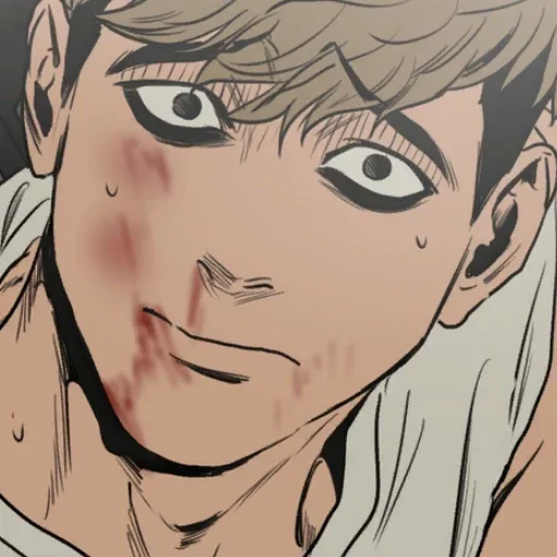 human face anime illustration