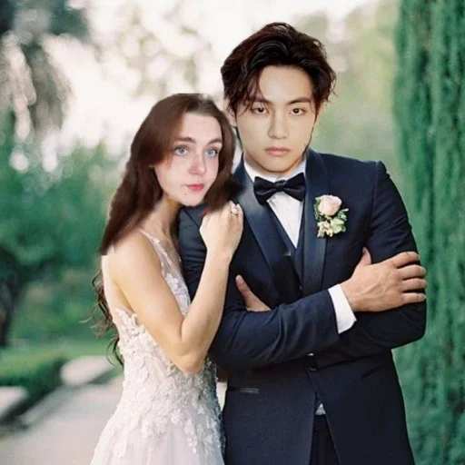 Человек невеста одежда