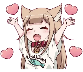 Sticker Кинако @nyasticks - 1