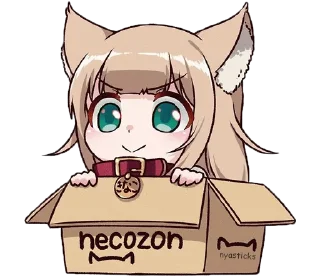 Sticker Кинако @nyasticks - 3