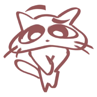 Стикер кися - 10