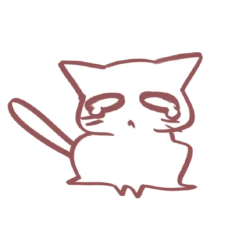 Стикер кися - 0