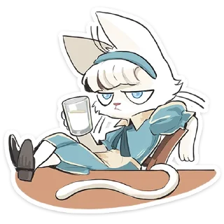 Sticker Кошечка Мия :: @stickroom - 2