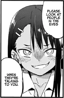 Стикер Nagatoro @anime_stickerr - 9