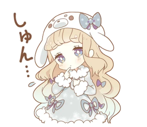 Sticker Подружки ( /^ω^)/ @anime_sticks - 8