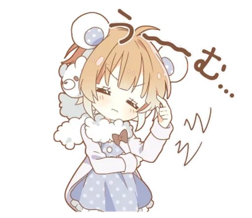 Sticker Подружки ( /^ω^)/ @anime_sticks - 5