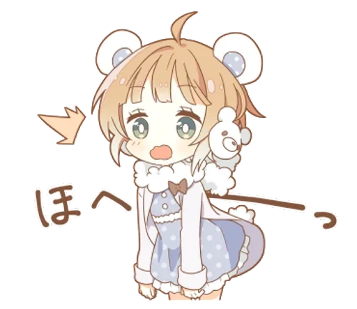 Sticker Подружки ( /^ω^)/ @anime_sticks - 4