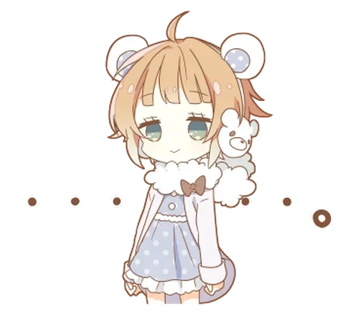 Sticker Подружки ( /^ω^)/ @anime_sticks - 3