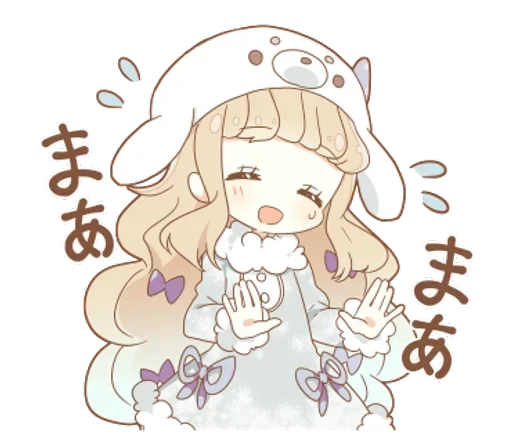 Sticker Подружки ( /^ω^)/ @anime_sticks - 2