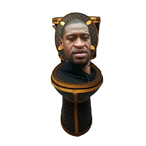 human face art statue