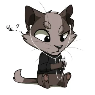 Стикер кастел кетс чиби @Femoji - 2