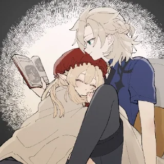 Sticker 𐌺𐌡И & А𐌡ЬБЕД𐌏  •  @fordgenshin - 8