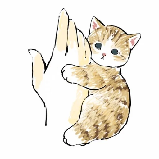 кошка эскиз животное