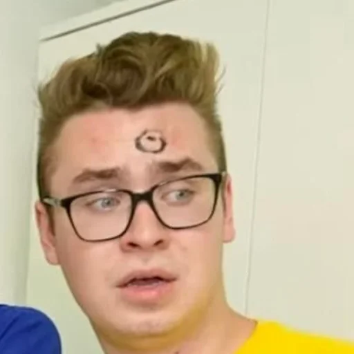 person human face forehead