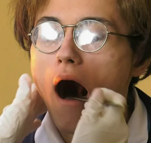 person human face mouth