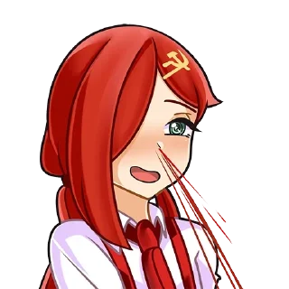 Sticker Коммунизм Тян - @stikersR34 - 2