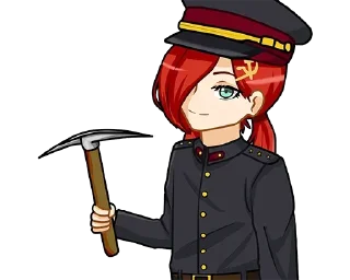 Sticker Коммунизм Тян - @stikersR34 - 8