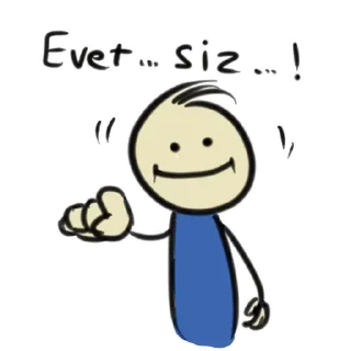 Стикер Qonşu - Komşu - 9