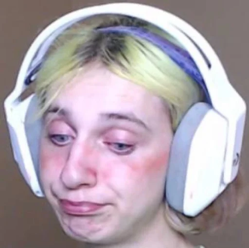 headphones human face headset