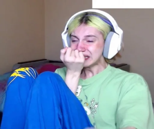 human face person headphones