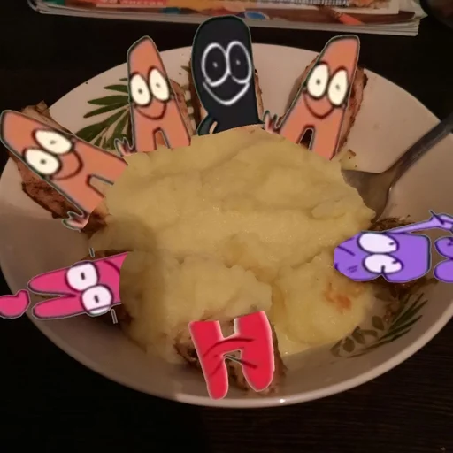 food cartoon birthday cake