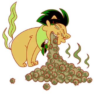 Sticker Дынька - 9