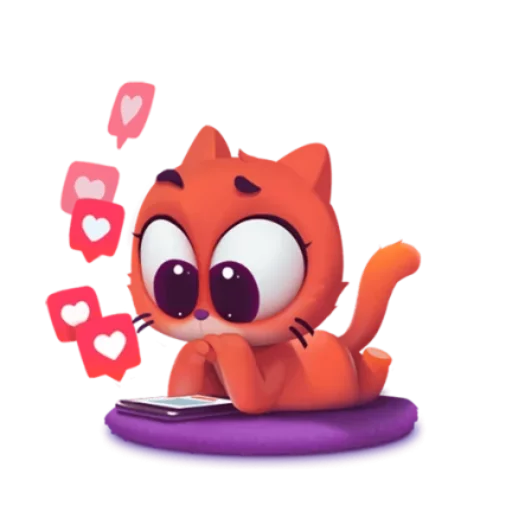 Sticker котёнок Таффи - 9