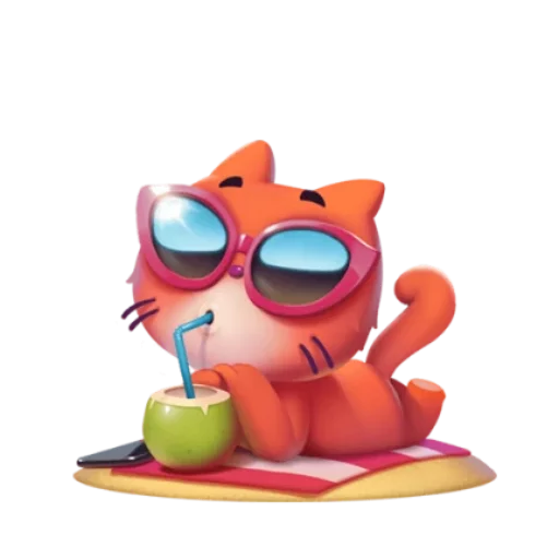 Sticker котёнок Таффи - 5