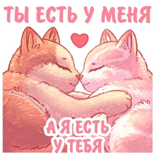 Sticker Котики и фразочки @kotiki_i_frazochki Любовь - 11