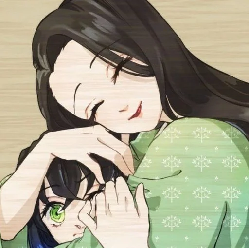 anime cartoon human face