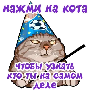 Стикер Нажми на кота @stickernayaa - 3