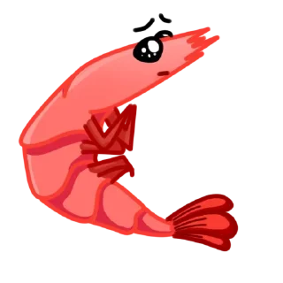 Стикер Shrimp @stickersb2b - 0