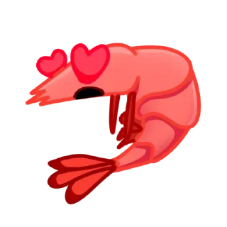 Стикер Shrimp @stickersb2b - 1