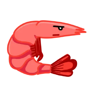 Стикер Shrimp @stickersb2b - 6