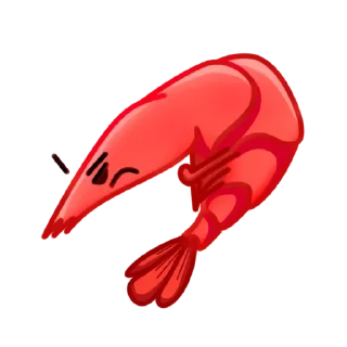 Стикер Shrimp @stickersb2b - 2