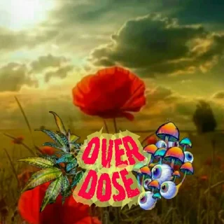 Стикер over dose - 4