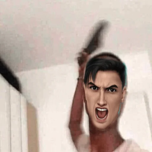 human face indoor wall