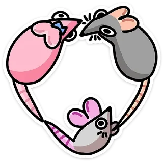 Sticker Крис, Кристина и Крысюк @anime4_arts - 11