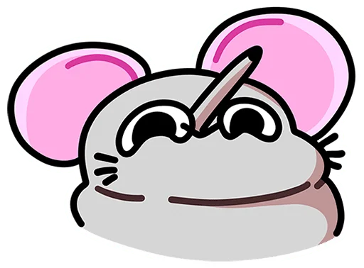 Крысюк без текста @stickers_vk - 