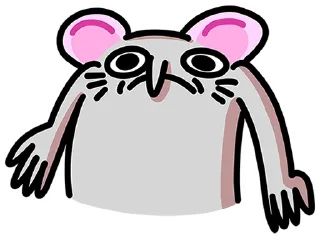 Sticker Крысюк без текста @stickers_vk - 1