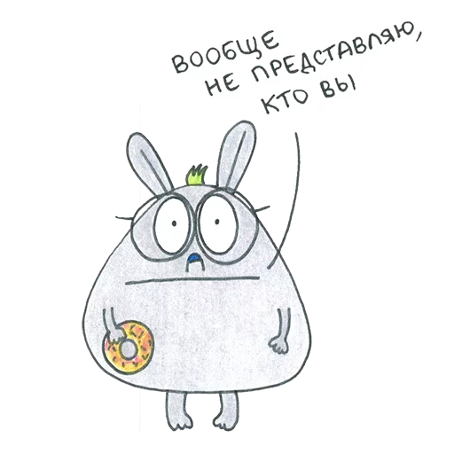 cartoon drawing rabbit