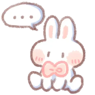 Стикер Кролик @anime4_arts - 3