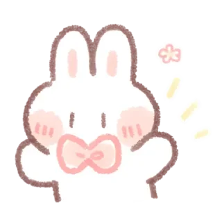 Стикер Кролик @anime4_arts - 8