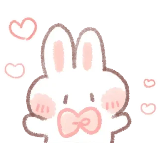 Стикер Кролик @anime4_arts - 6